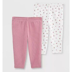 Carter's Just One You Baby 2pk Giraffe Pants Pink/White Size NB